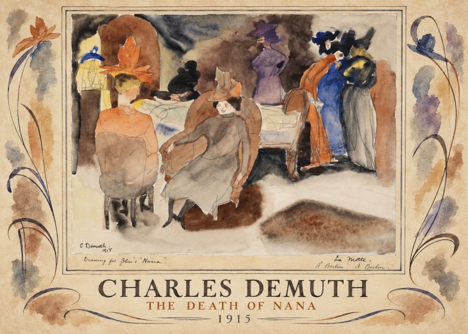 Charles Demuth The Death of Nana No4 - Plakat