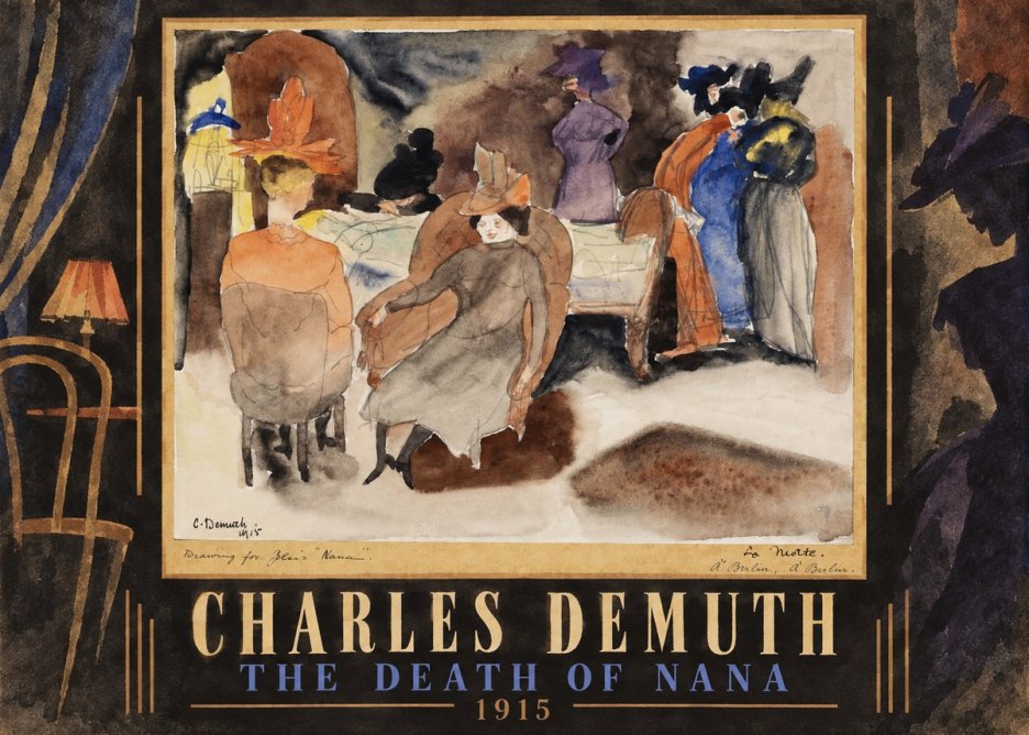 Charles Demuth The Death of Nana No5 - Plakat
