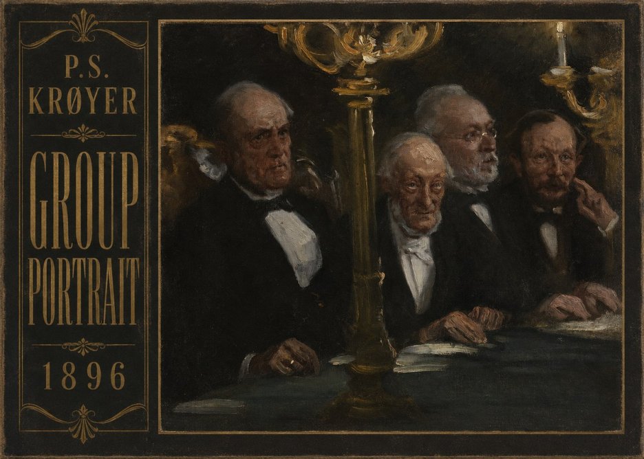 P.S. Krøyer Group Portrait No2 - Plakat