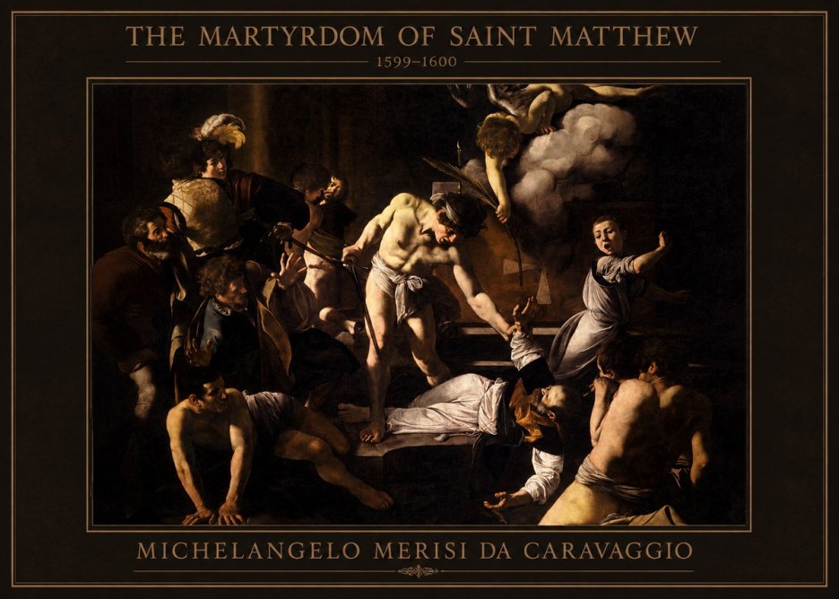 Michelangelo Merisi da Caravaggio The Martyrdom of Saint Matthew No4 - Plakat