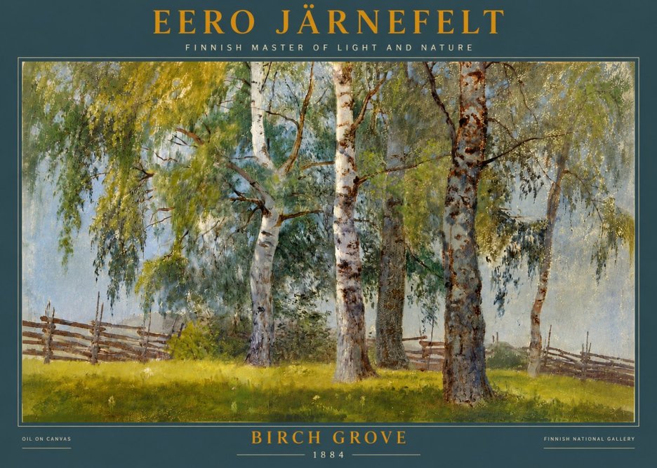 Eero Järnefelt Birch Grove No4 - Plakat