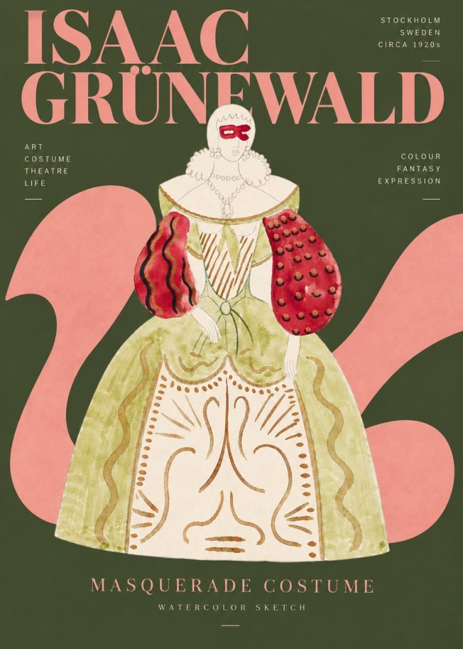 Isaac Grünewald Masquerade Costume No5 - Plakat