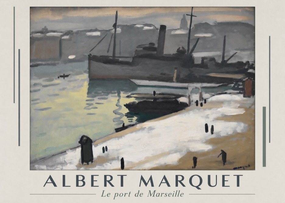 Albert Marquet Le Port De Marseille II No1 - Plakat