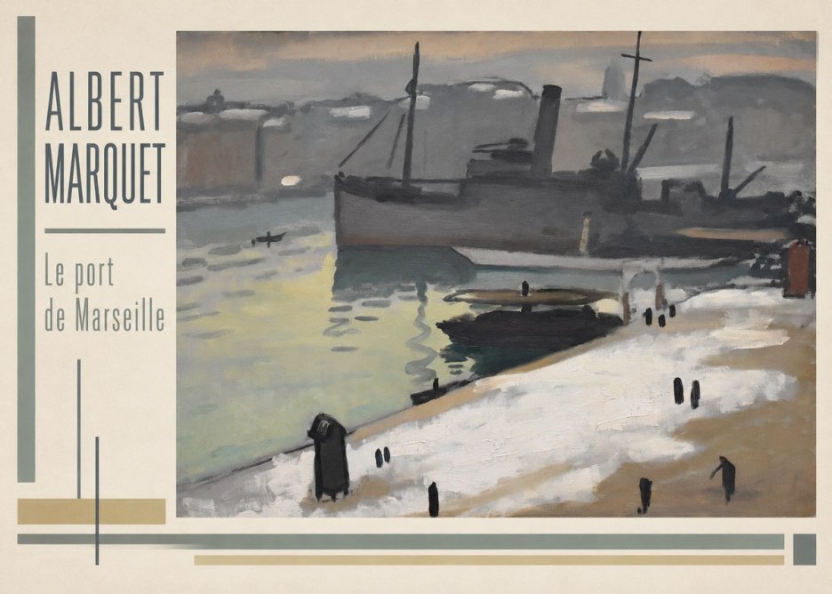 Albert Marquet Le Port De Marseille II No3 - Plakat