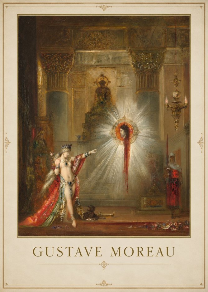 Gustave Moreau The Apparition II No1 - Plakat