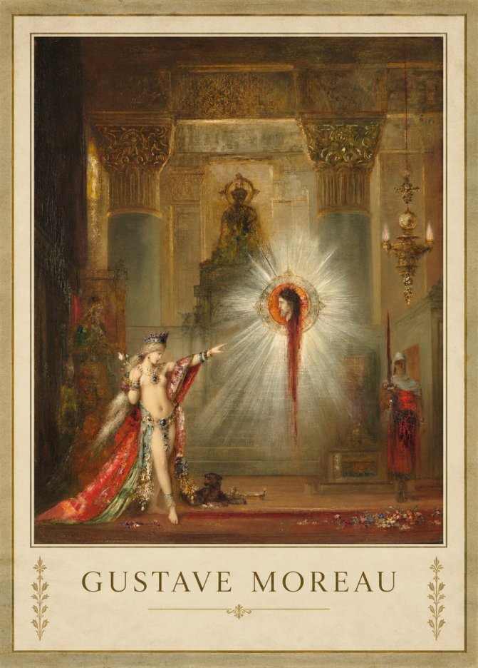 Gustave Moreau The Apparition II No3 - Plakat