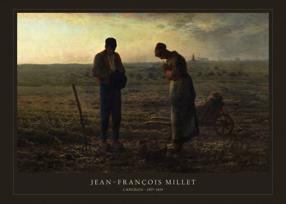 Jean-François Millet L'angélus II No4 - Plakat