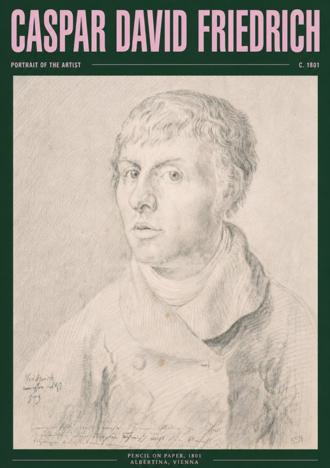 Caspar David Friedrich Portrait of the Artist No3 - Plakat