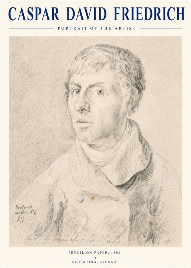 Caspar David Friedrich Portrait of the Artist No4 - Plakat