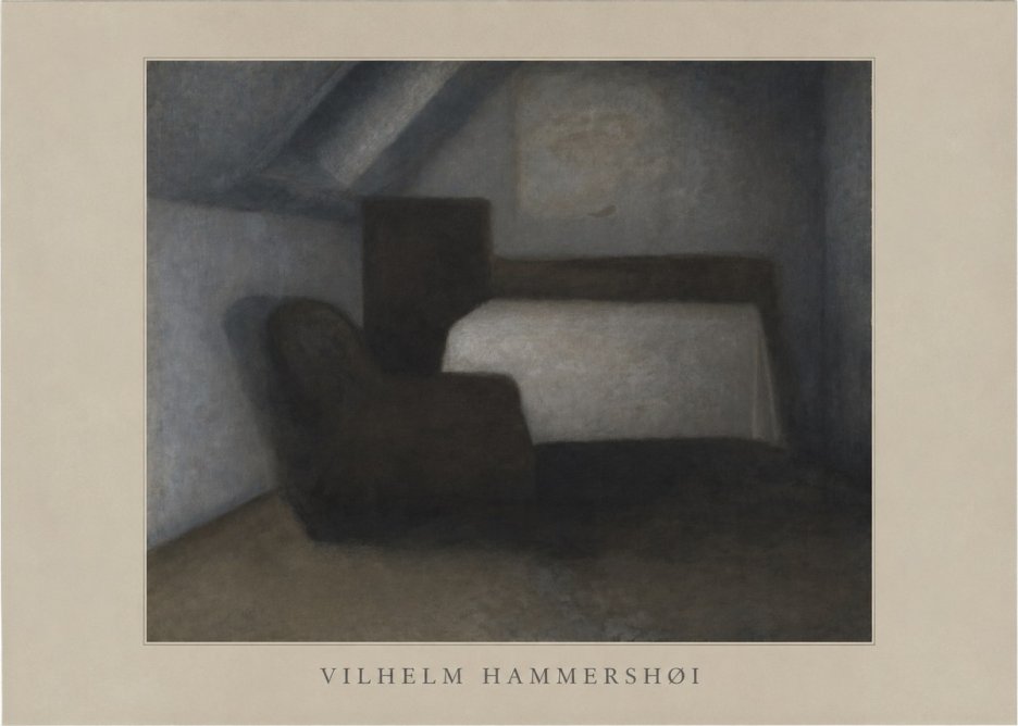 Vilhelm Hammershøi Interior, Strandgade 30 III No4 - Plakat