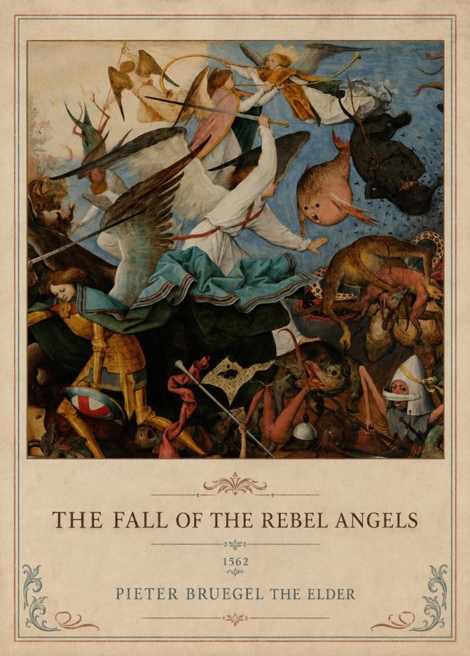 Pieter Bruegel The Fall of the Rebel Angels IV No1 - Plakat