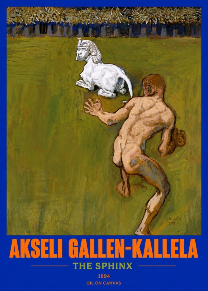 Akseli Gallen-Kallela Väinämöinen's Kantele No3 - Plakat