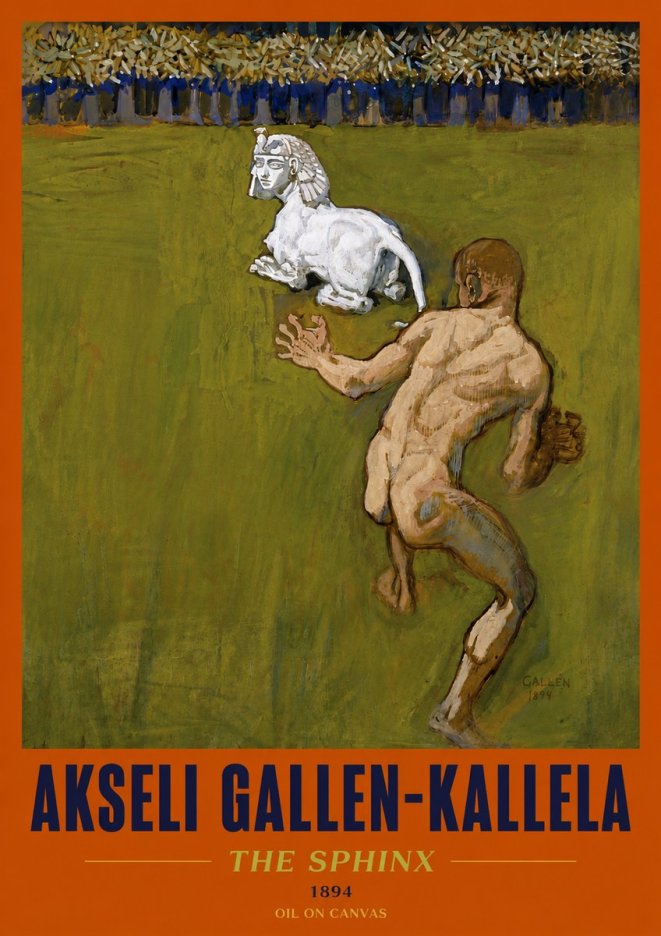 Akseli Gallen-Kallela Väinämöinen's Kantele No6 - Plakat