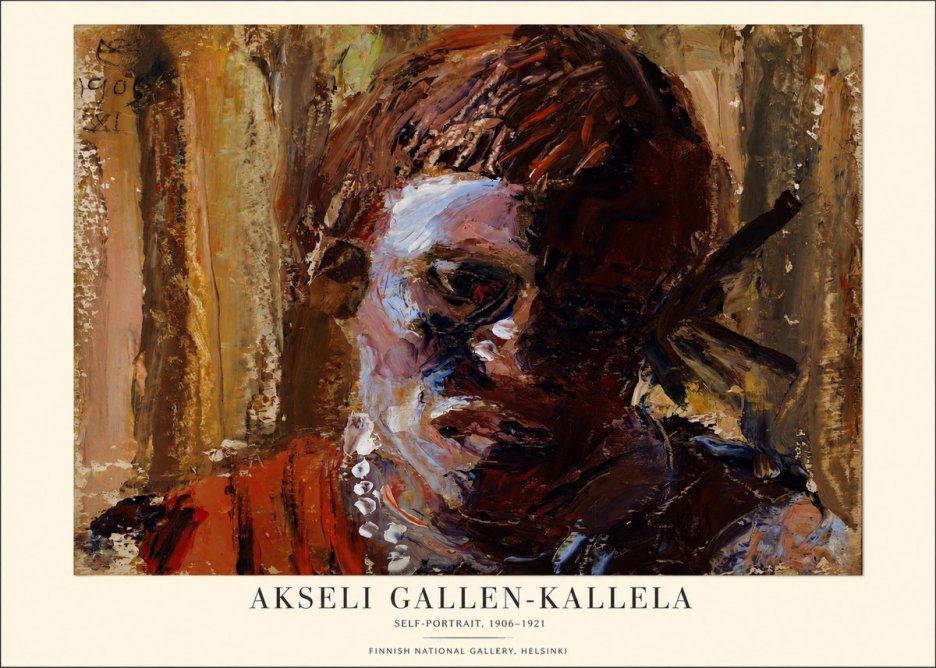 Akseli Gallen-Kallela Self-portrait, 1906-1921 No1 - Plakat