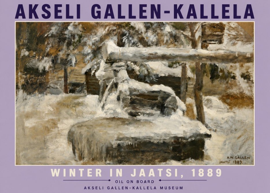 Akseli Gallen-Kallela Winter in Jaatsi, 1889 No6 - Plakat