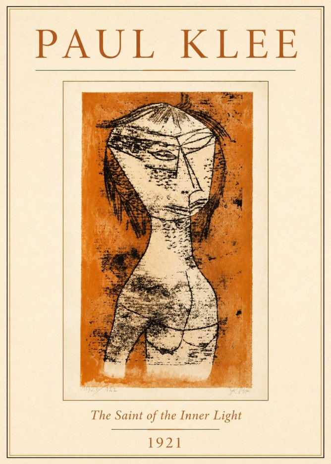 Paul Klee Die Heilige Vom Innern Licht No4 - Plakat