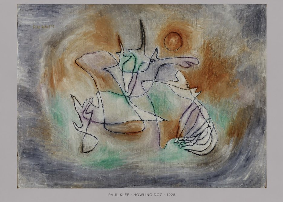 Paul Klee Howling Dog No5 - Plakat