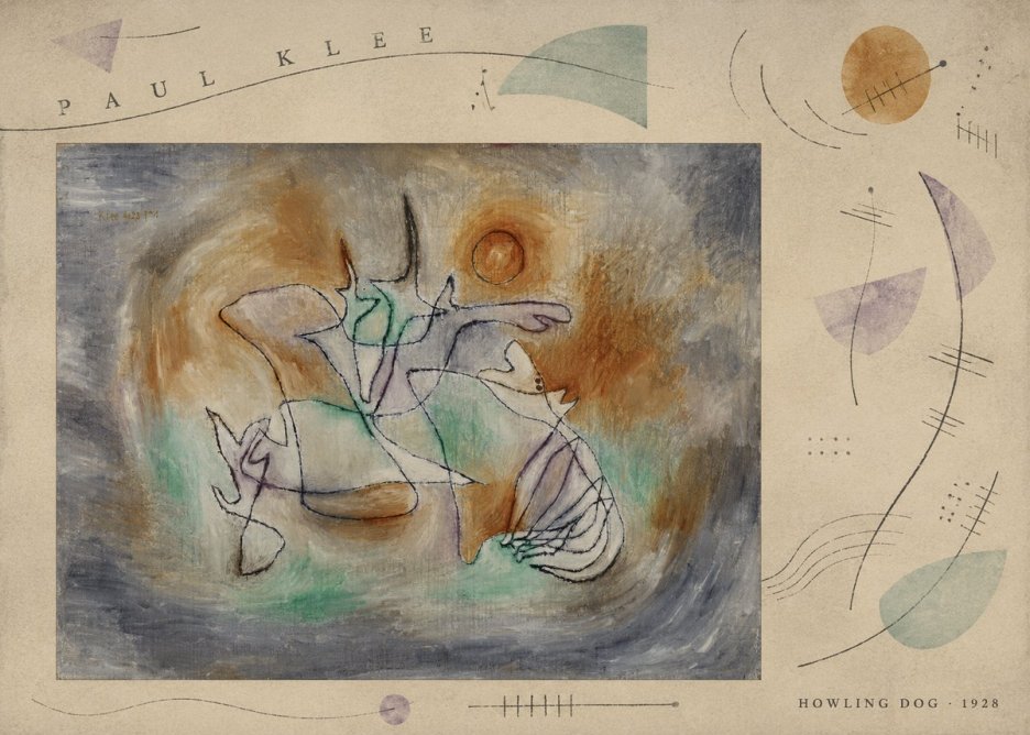 Paul Klee Howling Dog No6 - Plakat