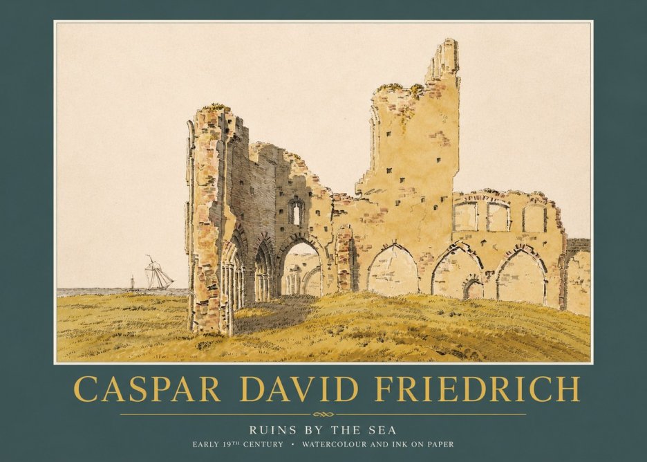 Caspar David Friedrich Ruins by the Sea No4 - Plakat