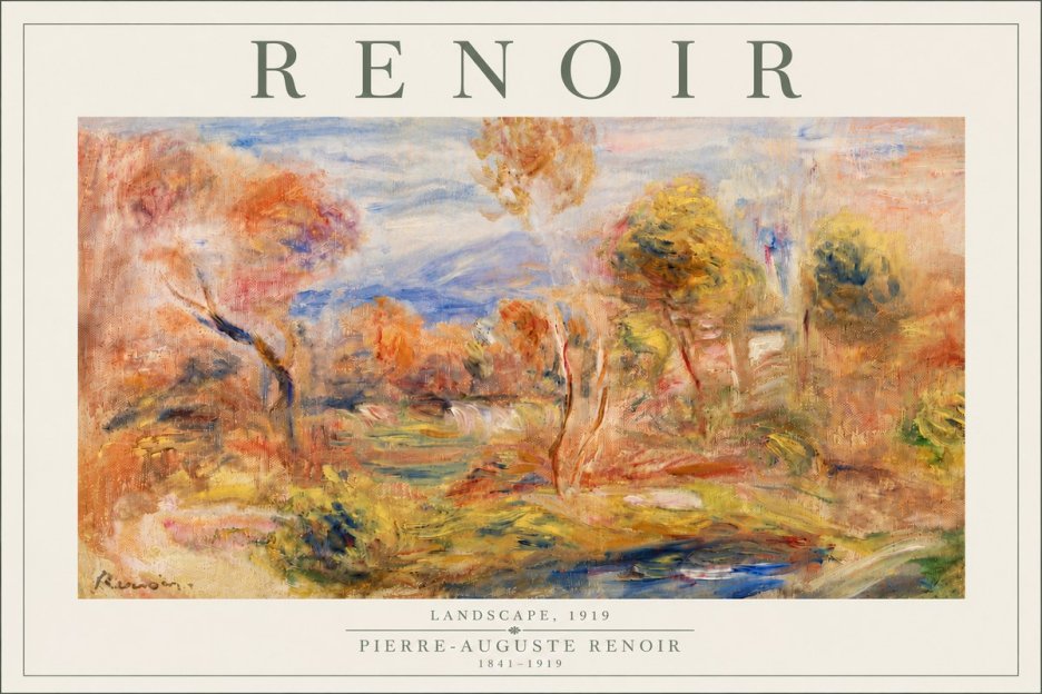 Renoir Landscape No6 - Plakat