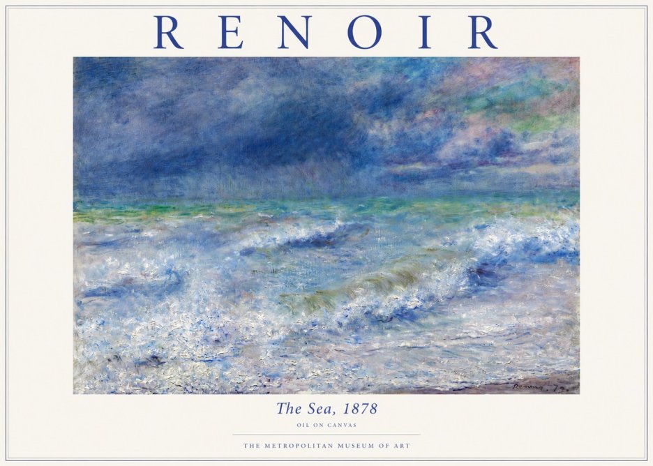 Renoir The Sea No3 - Plakat