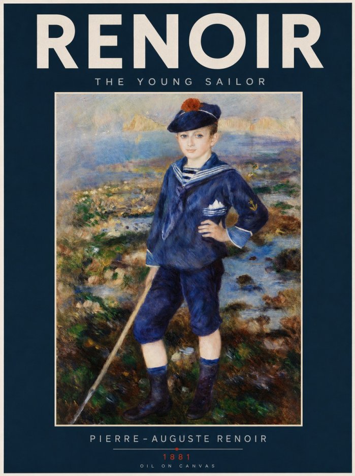 Renoir The Young Sailor No2 - Plakat
