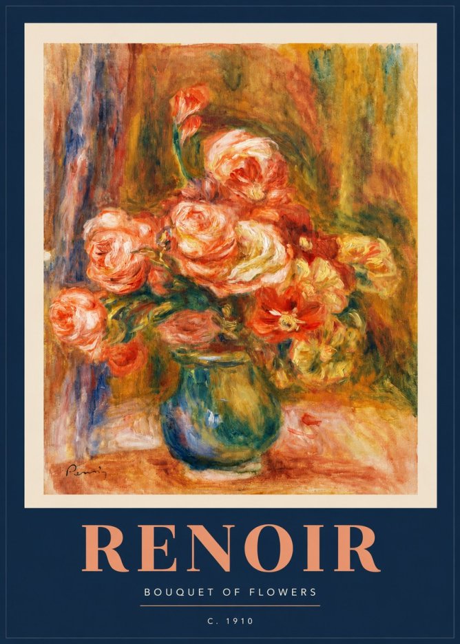 Renoir Bouquet of Flowers II No2 - Plakat