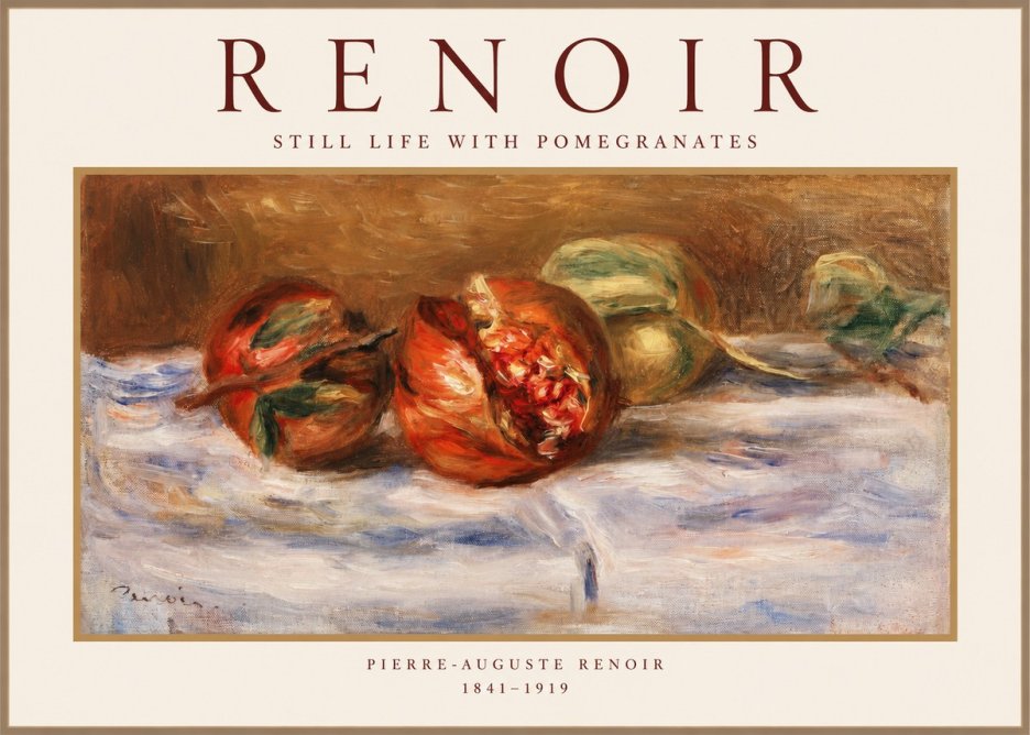 Renoir Still Life with Pomegranates No1 - Plakat