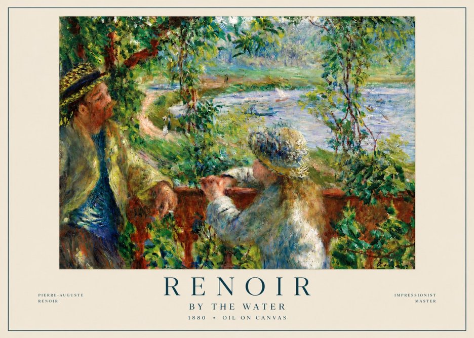 Renoir By the Water No4 - Plakat