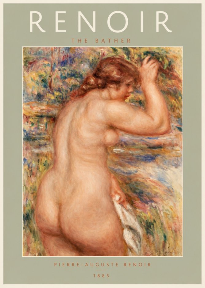 Renoir Bather No2 - Plakat