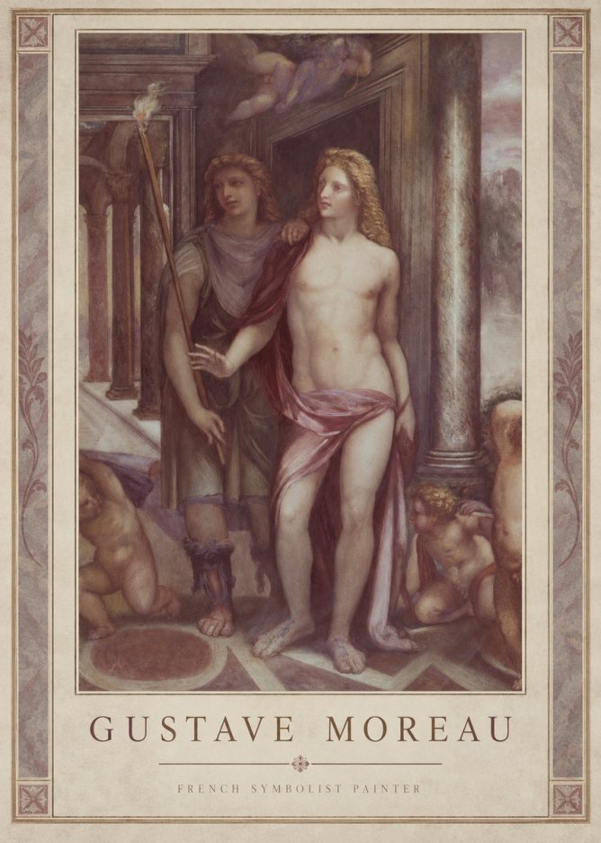 Gustave Moreau Youth No1 - Plakat
