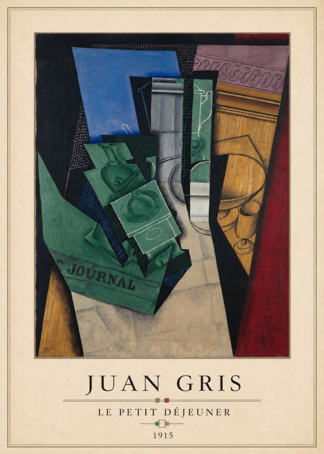 Juan Gris Le Petit Déjeuner No4 - Plakat