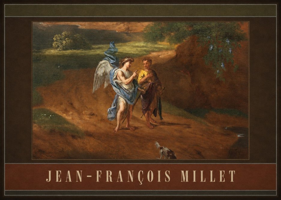 Jean-François Millet Tobias and the Angel No4 - Plakat