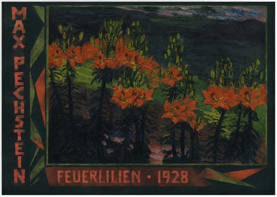 Max Pechstein Feuerlilien No2 - Plakat