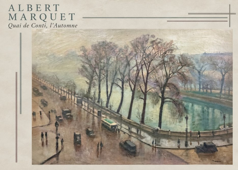 Albert Marquet Quai De Conti, L'automne No3 - Plakat