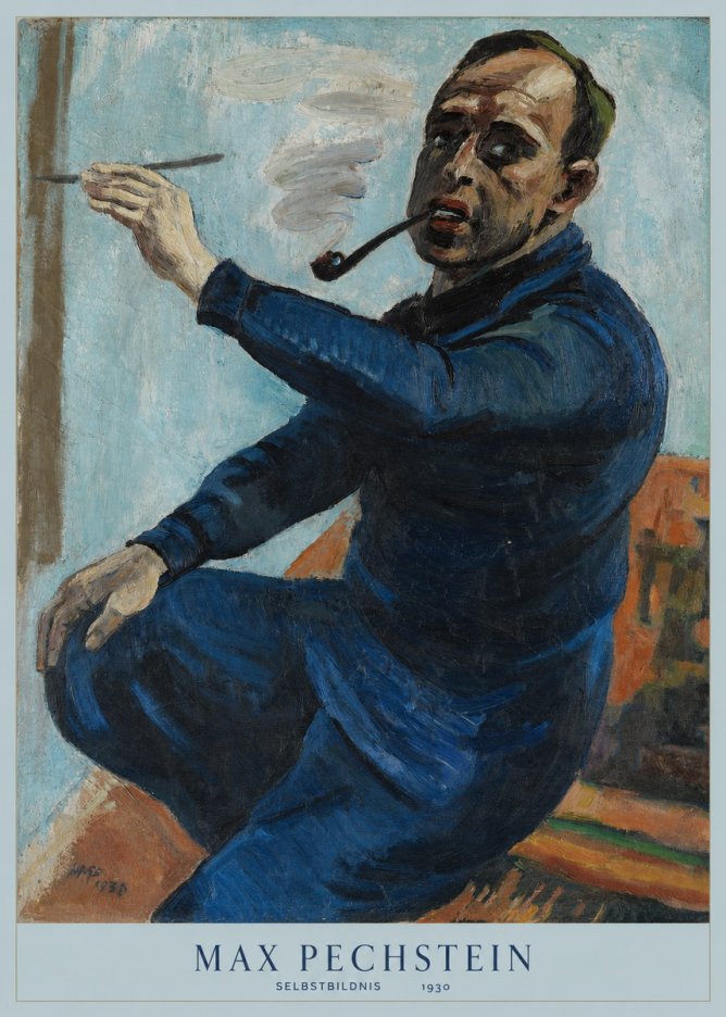 Max Pechstein Selbstbildnis No6 - Plakat