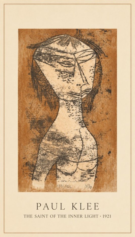 Paul Klee The Saint of the Inner Light No2 - Plakat