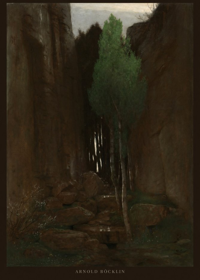 Arnold Böcklin Sacred Grove II No2 - Plakat