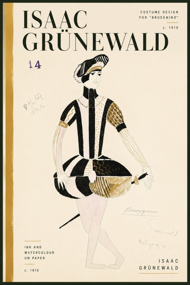 Isaac Grünewald Costume Design IX No4 - Plakat