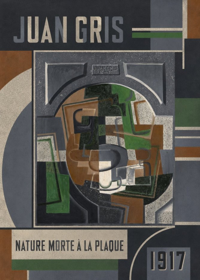 Juan Gris Nature Morte À La Plaque No2 - Plakat