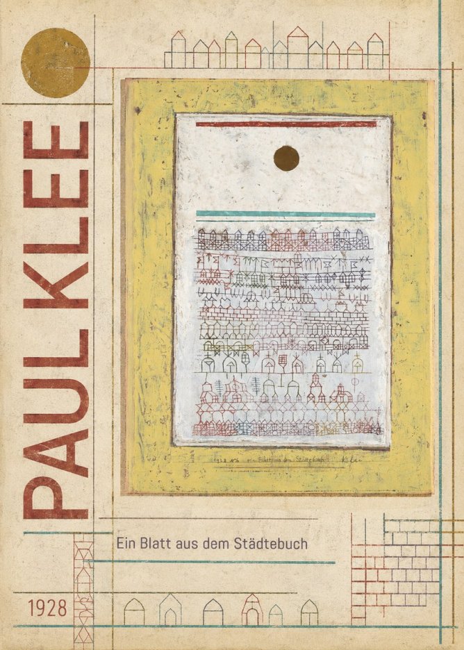 Paul Klee Ein Blatt Aus Dem Städtebuch No6 - Plakat