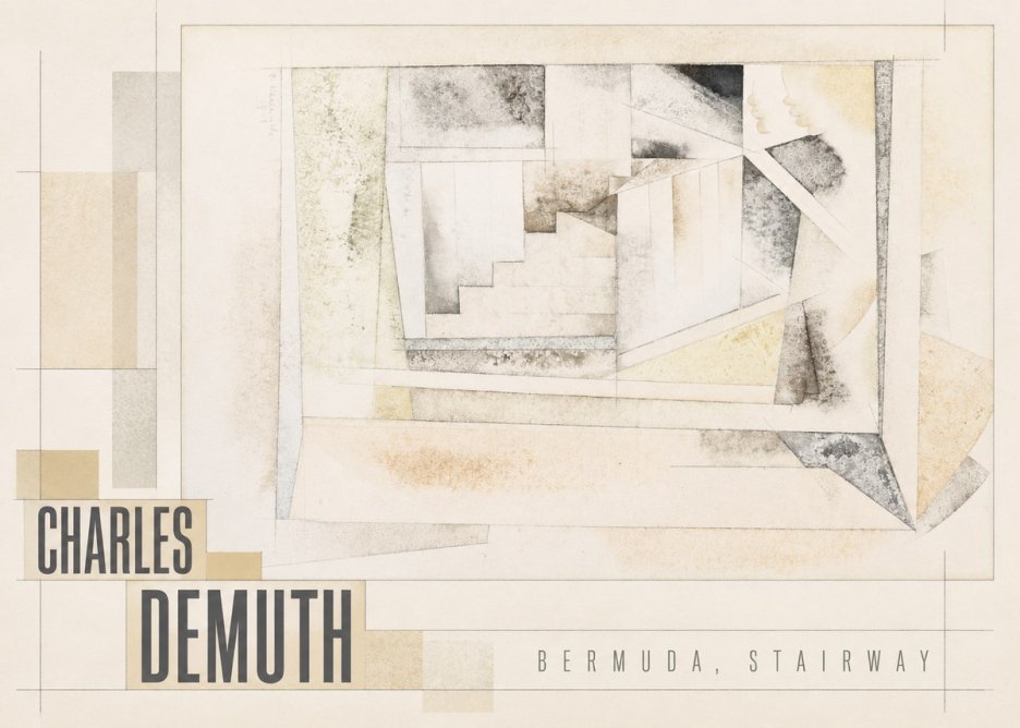 Charles Demuth Bermuda, Stairway No5 - Plakat