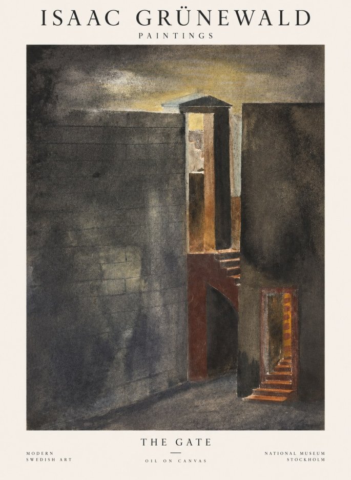 Isaac Grünewald Architectural Fantasy No2 - Plakat