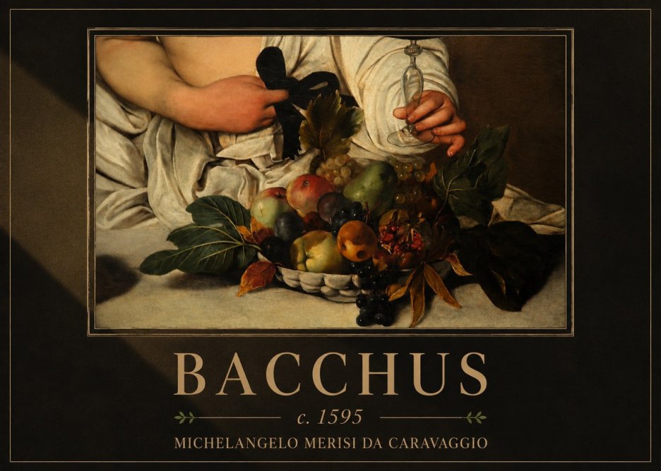 Michelangelo Merisi da Caravaggio Bacchus II No4 - Plakat