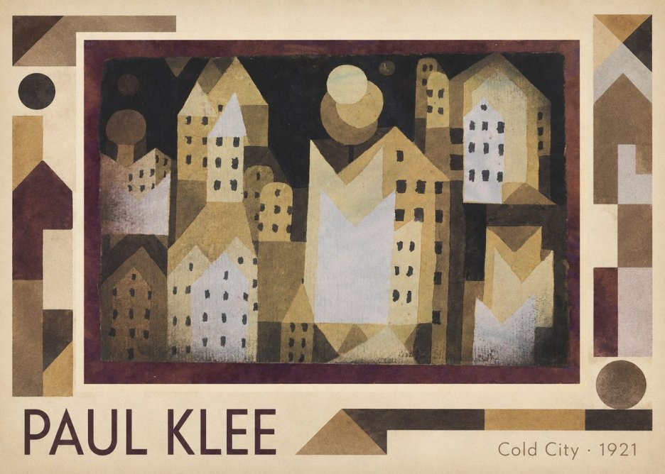 Paul Klee Cold City No1 - Plakat