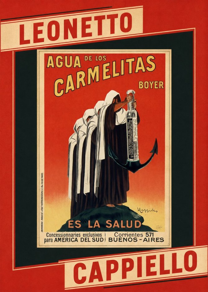 Leonetto Cappiello Agua De Los Carmelitas Boyer No6 - Plakat