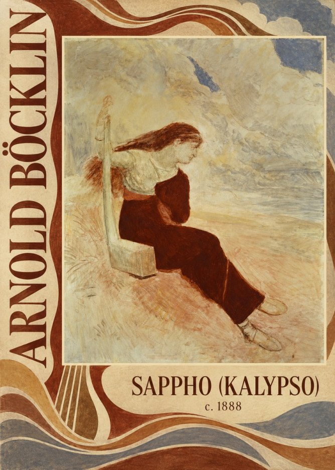 Arnold Böcklin Sappho (Kalypso) No5 - Plakat