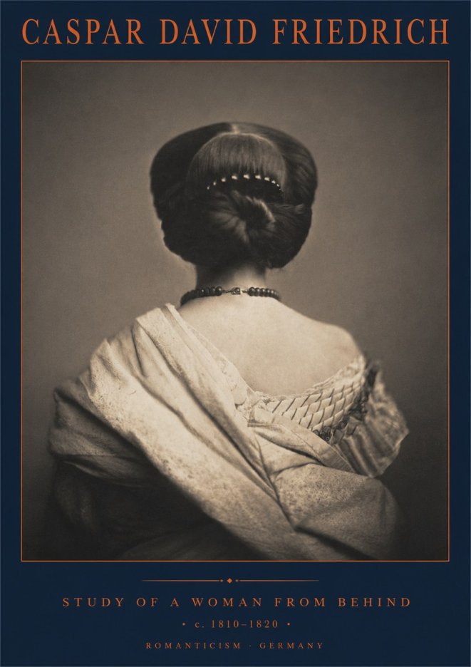 Caspar David Friedrich Study of a Woman from Behind No2 - Plakat