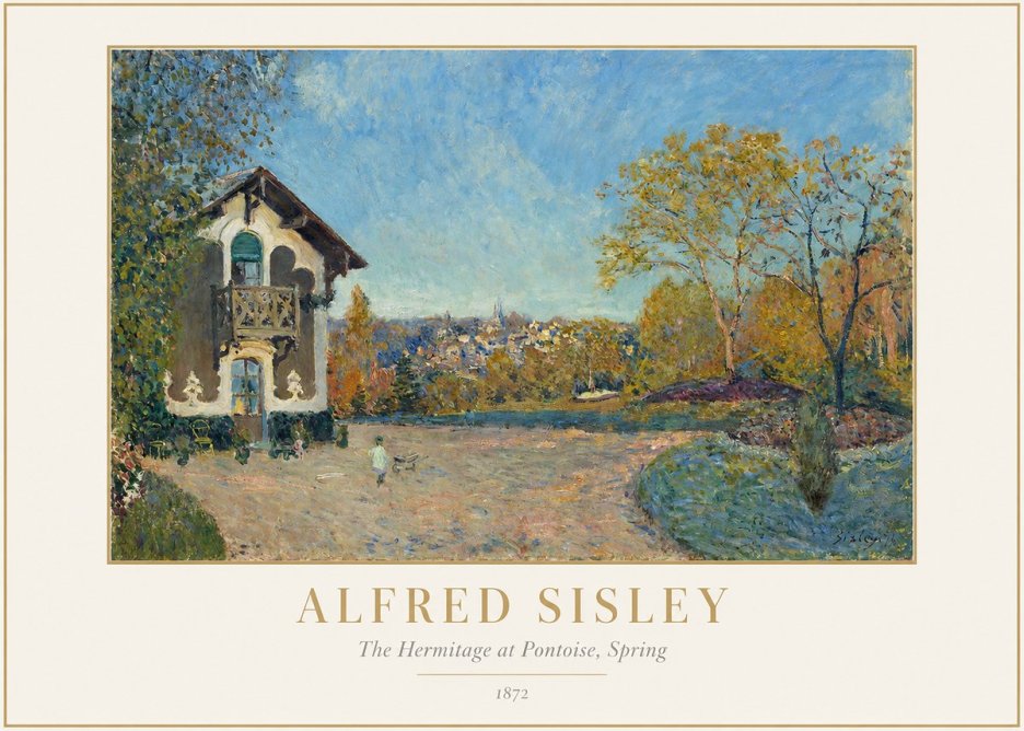 Sisley The Hermitage at Pontoise, Spring No1 - Plakat