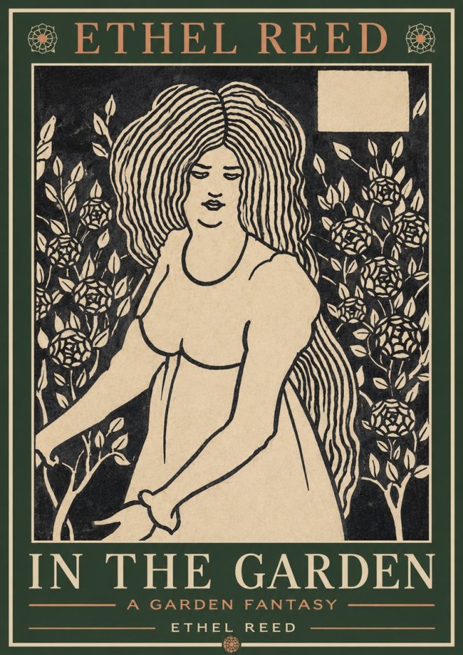 Ethel Reed In the Garden No2 - Plakat